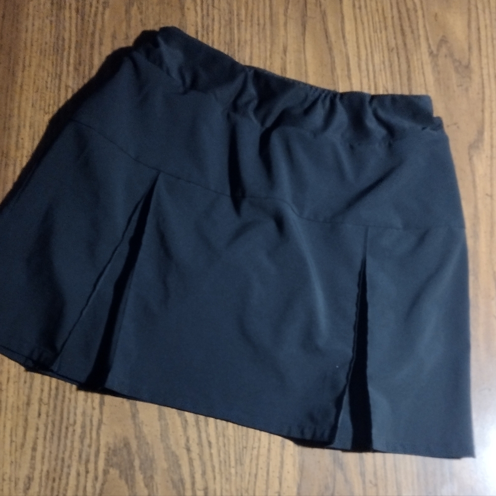 Black Performance Active Pleated Skort - image 1